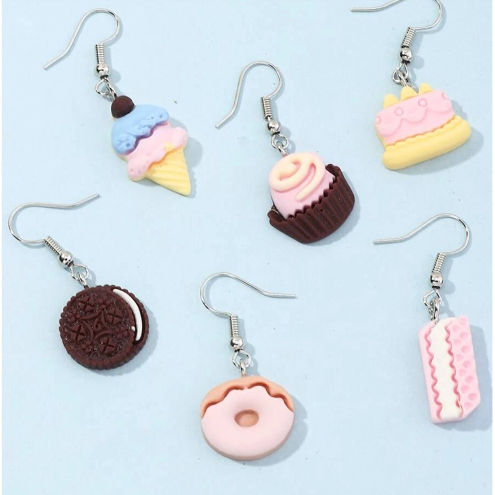 ✨ FREE Candy Cookies Treats Cake Boho Peasant Hipster Hippie Art Sweets Earrings
